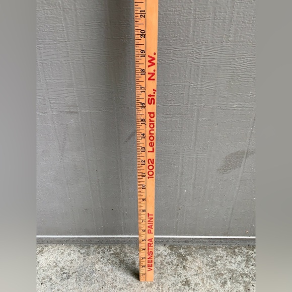 Vtg Grand Rapids Michigan Veenstra Dutch Boy Paints Advertisement Yard Stick - Picture 14 of 15